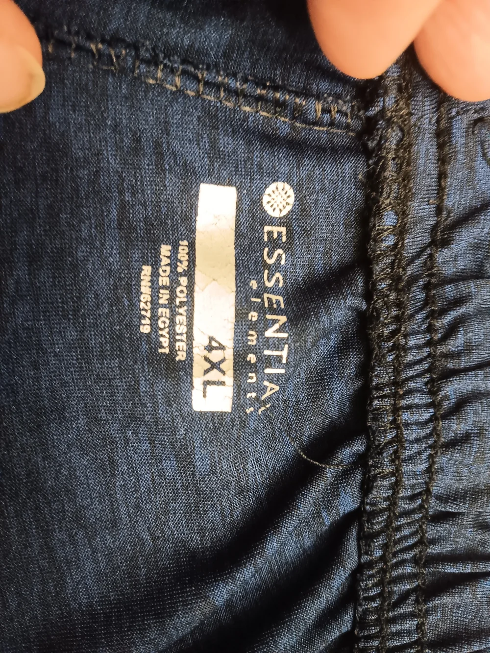 Men's Size 4XL, Essential Navy Blue Elastic Waist Athletic Shorts